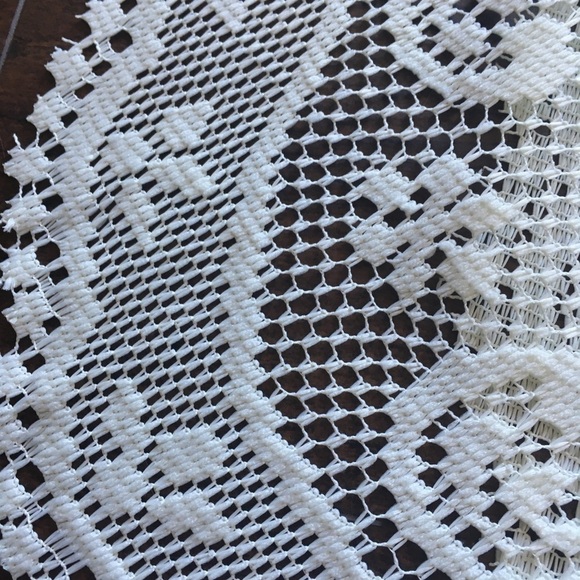 NWOT Classic Crochet Doily 15 in. Round Cream White Set of 3 - Picture 2 of 3